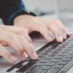 Computer engineering concept with circuits, coding, and futuristic technology