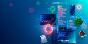 Client meeting with a custom software development firm for project planning